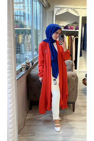 Invee INVEE 6813 - Red Linen Hoodie