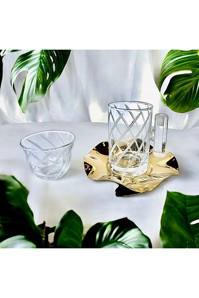 Paşabahçe Luxury 18 Piece Tea & Coffee Set