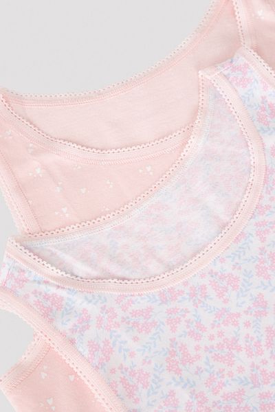 Penti Multicolored Girl's Flower Patterned 2-Piece Undershirt