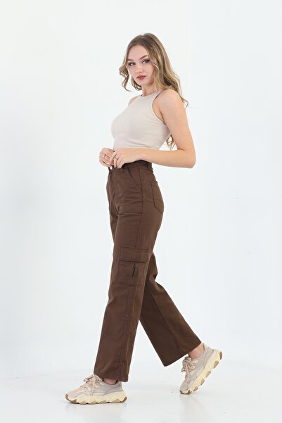 Pullaps Kadın Kargo Cepli Pantolon