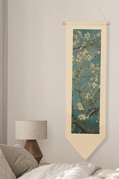 Postifull Van Gogh Duvar Halısı, Sanat Serisi Dekor, 100cm Kanvas Flama Askıl...
