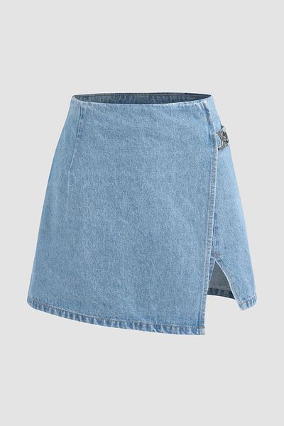 Hiccup Fusta scurtă din denim cu talie înaltă