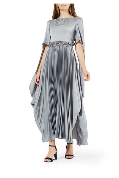 Amri Pleat Long Dress