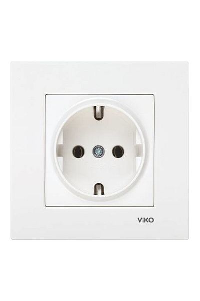 VİKO Viko Karre White Grounded Socket (3 Pieces)