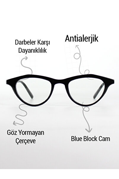 PETİTO HAİLEY BLACK BLUECUT CAT EYE KADIN GÜNEŞ GÖZLÜĞÜ (48-22-145)