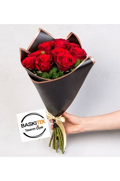 baskıtek Τεχνητό τριαντάφυλλο μπουκέτο, λουλούδι αίτησης, λουλούδι αρραβώνων υπόσχεσης, λουλούδι γνωριμίας, μπουκέτο αίτησης, λουλούδι πρώτης γνωριμίας