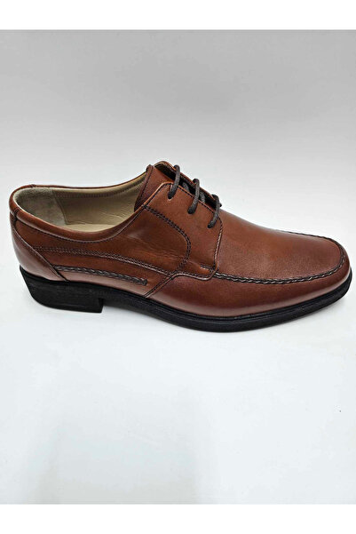 Pabuç Tan Leather Classic Men's Shoes - Shoes Genuine, Rubber Sole and Laces