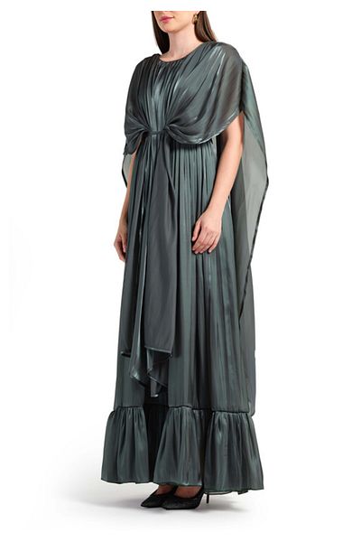 Amri Organza Frilled Jalabiya