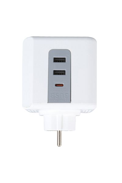 Ecuy Kids Thermal Current Protection Kip Socket - Heat Resistant, 3X Socket, 3Xusb, 1Xtype-C