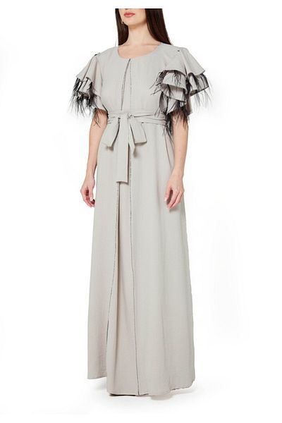 Amri Round Neck Long Dress