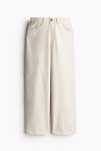 H&M Desenli Gabardin Pantolon