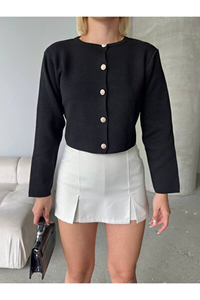 ELİOS Jachetă de tricotaj simplă Mărime standard