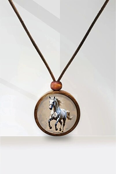 Tahtakolik قلادة خشبية على شكل حصان
