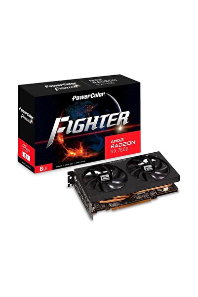POWERCOLOR Radeon RX7600 Fighter 8GB GDDR6 128Bit HDMI/DP Ekran Kartı