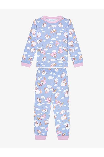 Penti Set de pijamale multicolore cu unicorn pentru fete