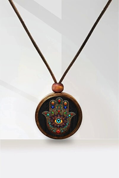 Tahtakolik قلادة هرتز. يد فاطمة الخشبية