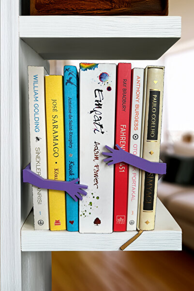 Obaco Χαριτωμένη θήκη βιβλίων ραφιών 2 τεμαχίων - Organizer με τυλιγμένα μπράτσα