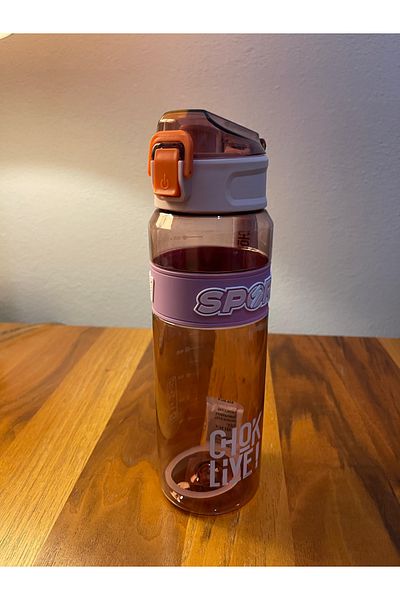 GARAJ Transparent Motivational Water Bottle 800 ml