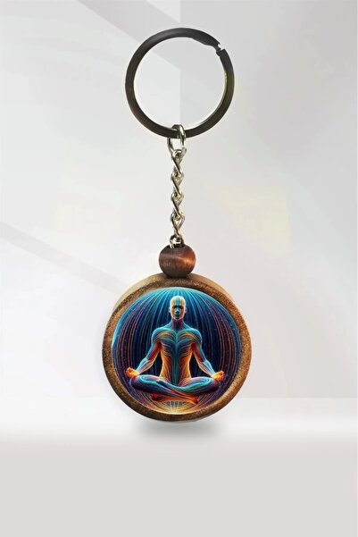 Tahtakolik سلسلة مفاتيح خشبية للتأمل واليوجا