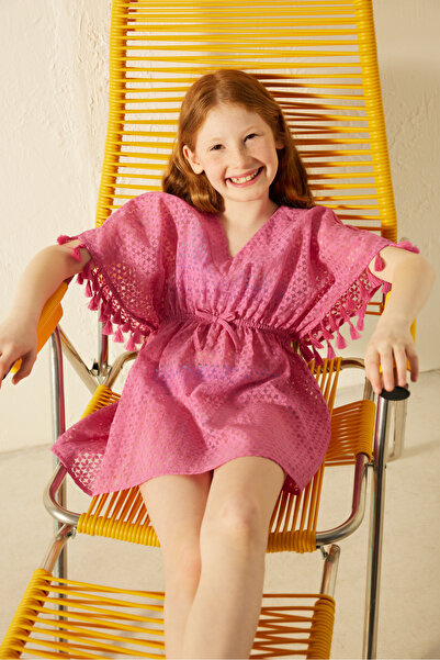 Penti Kaftan cu modele de margarete roz