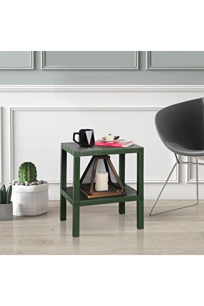 Heredot Mithra Life 2 Katlı Plastik Yeşil Banyo Mutfak Rafı MIT1057