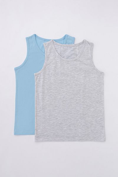 Penti Boy's Simple Blue 2-Piece Tank Top