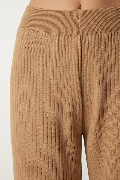 Lovelyİstanbul Fitilli Triko Pantolon BİSKÜVİ LKİ0012