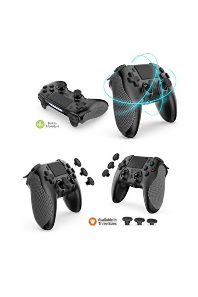 WOTOBE TP4-0421 PS4 6 Eksen yönlü Dual Titreşimli Bluetooth Ergonomik Oyun Kolu