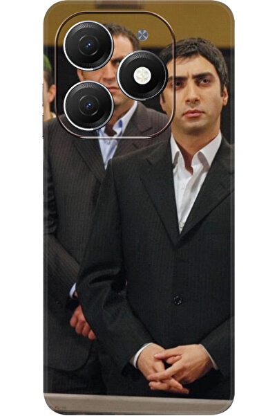 TECNO Spark 20 (KJ5n) Uyumlu Kamera Korumalı Polat Alemdar - Memati Baskılı HD+ Silikon Kılıf