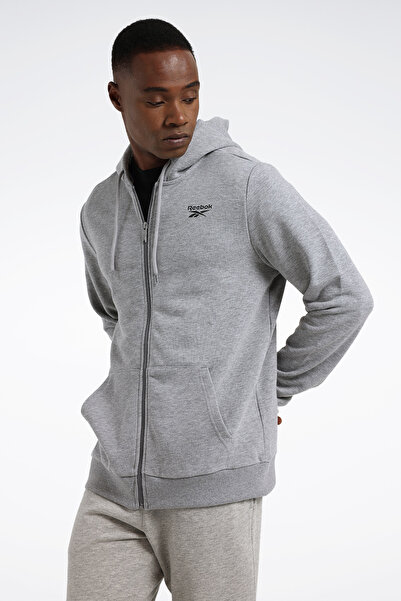 Reebok ID FRENCH TERRY SL LOGO F Gri Erkek Eşofman Üstü