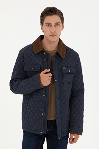 U.S. Polo Assn. معطف رجالي باللون الأزرق الداكن 50292901 -VR033