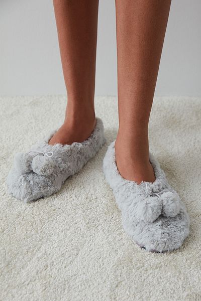 Penti Γκρι αφράτες κάλτσες Pompom Booties