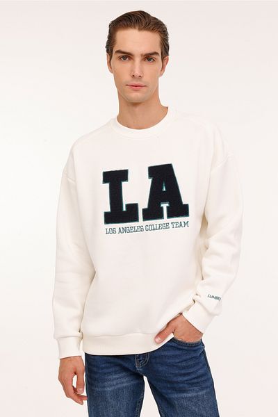 lumberjack Мъжки суитшърт ML FRAN 16ID118 4PR в цвят екрю