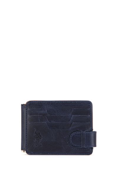 U.S. Polo Assn. حامل بطاقات باللون الأزرق الداكن للرجال 50295073 -VR033