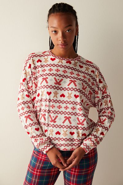 Penti Φούτερ Fuzzy Pink Sleepwear Top