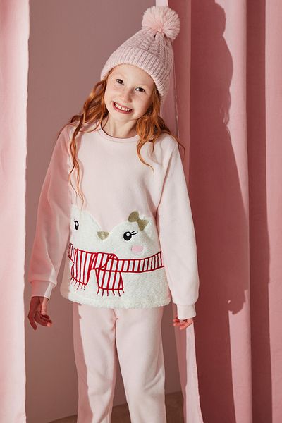 Penti Girl's Penguin 2-Piece Pajama Set