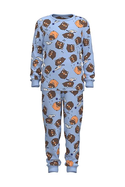 Penti Boy's Bear Thermal Multicolor Pajama Set
