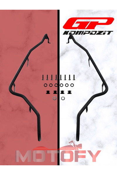 GP Kompozit Honda Forza 250 2018-2022 Uyumlu Yan Koruma Demiri Siyah