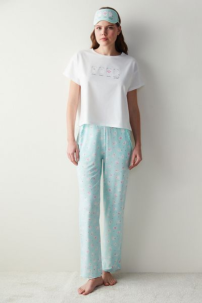 Penti Cuteness Tricou Alb Pijama Top