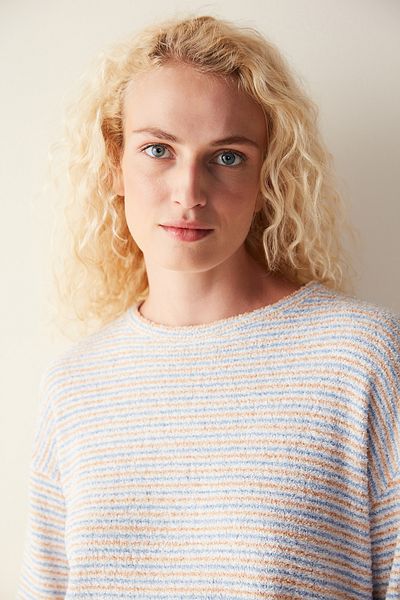 Penti Cozy Striped Sweatshirt Pajama Top