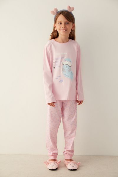 Penti Light Pink G.sea Lion Pajama Set
