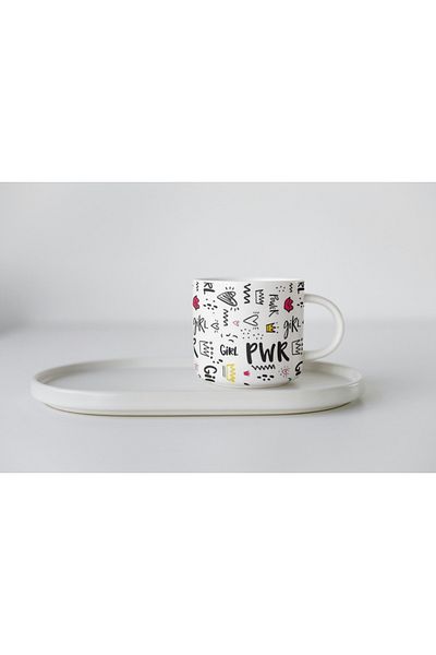 EYBaskı Tasarım Nescafe Fine - Porcelain Colored and Patterned Print