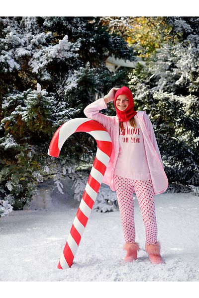 Penti Best Year Long Sleeve Soft Pink Pajama Set