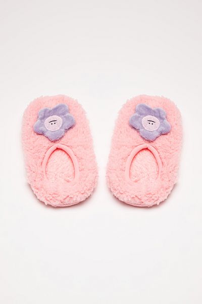 Penti Pink Girl's Daisy Patterned Booties Socks