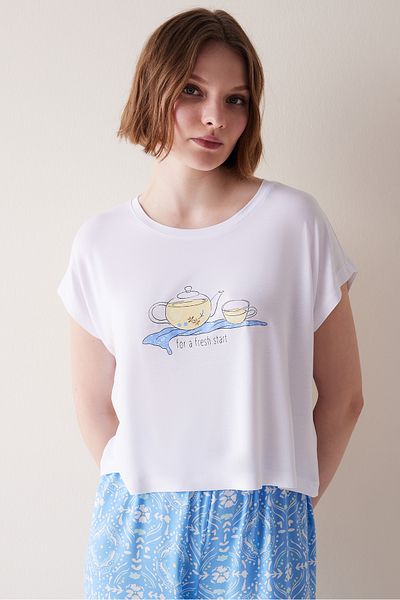 Penti Fresh Start Multicolored Pants Pajama Set