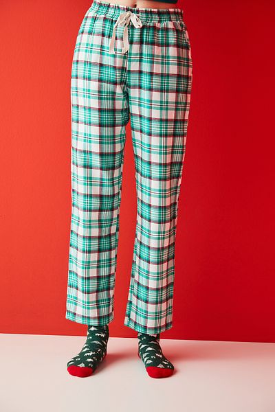 Penti Multicolored Green Checked Trousers