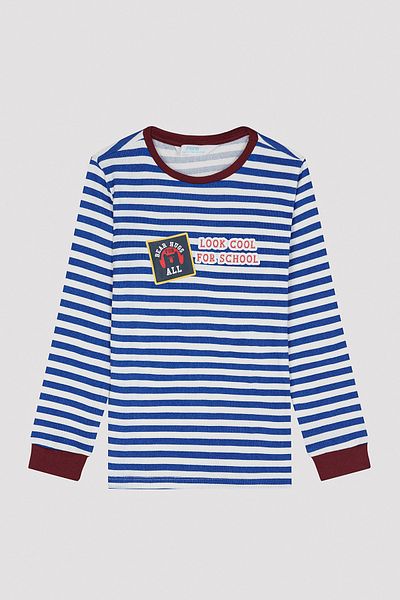 Penti Boy's Striped Thermal Pajama Set