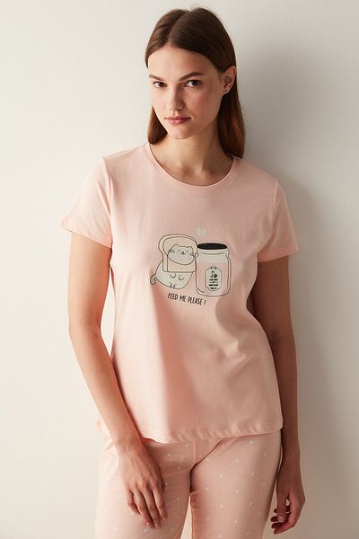 Penti Happy Pink Pants Pajama Set