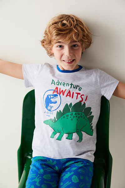 Penti Boy's Dinosaur Printed Pajama Set