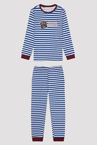 Penti Boy's Striped Thermal Pajama Set
